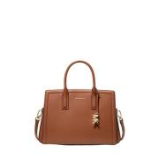 Gestructureerde leren schoudertas Michael Kors , Brown , Dames