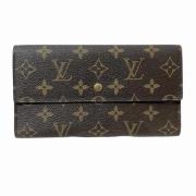 Pre-owned Canvas wallets Louis Vuitton Vintage , Brown , Dames