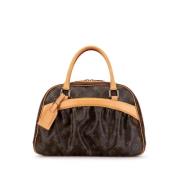 Pre-owned Canvas handbags Louis Vuitton Vintage , Brown , Dames