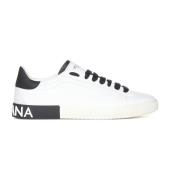 Witte Portofino Lage Sneakers Dolce & Gabbana , White , Heren