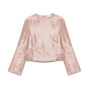 Casual Ronde Hals Blouse Loulou Studio , Pink , Dames