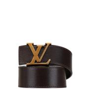 Pre-owned Leather belts Louis Vuitton Vintage , Brown , Dames