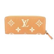 Pre-owned Canvas wallets Louis Vuitton Vintage , Beige , Dames