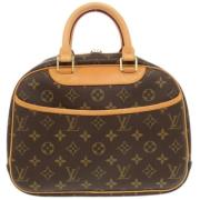 Pre-owned Canvas handbags Louis Vuitton Vintage , Brown , Dames