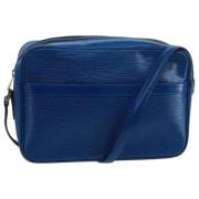 Pre-owned Leather shoulder-bags Louis Vuitton Vintage , Blue , Dames