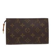 Pre-owned Canvas pouches Louis Vuitton Vintage , Brown , Dames