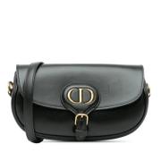 Pre-owned Leather shoulder-bags Dior Vintage , Black , Dames