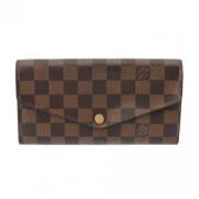 Pre-owned Canvas wallets Louis Vuitton Vintage , Brown , Dames