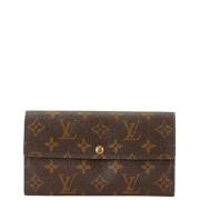 Pre-owned Canvas wallets Louis Vuitton Vintage , Brown , Dames