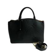 Pre-owned Leather louis-vuitton-bags Louis Vuitton Vintage , Black , D...