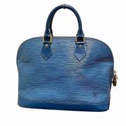 Pre-owned Leather handbags Louis Vuitton Vintage , Blue , Dames