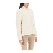 Lichtgewicht donsjack met chevron-quilting Woolrich , White , Dames