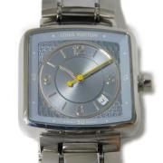 Pre-owned Metal watches Louis Vuitton Vintage , Blue , Dames