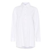 Witte Overhemd met Lange Mouwen InWear , White , Dames