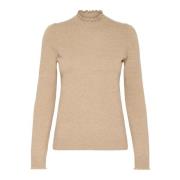 Hoge Hals Pullover Trui Ginger Root InWear , Beige , Dames