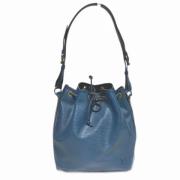 Pre-owned Leather handbags Louis Vuitton Vintage , Blue , Dames