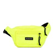 Pre-owned Nylon crossbody-bags Balenciaga Vintage , Yellow , Dames