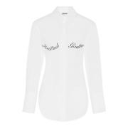 Wit Shirt met Logo Print Jean Paul Gaultier , White , Dames