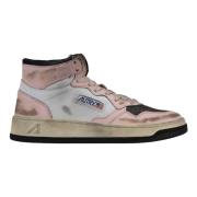 Leren Vetersneakers voor Dames Autry , Pink , Dames