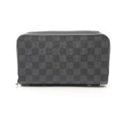 Pre-owned Canvas wallets Louis Vuitton Vintage , Black , Dames