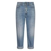 Koons Juweel Broek Dondup , Blue , Dames