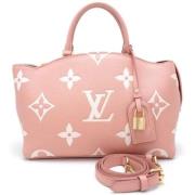 Pre-owned Leather handbags Louis Vuitton Vintage , Pink , Dames