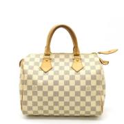 Pre-owned Canvas handbags Louis Vuitton Vintage , Beige , Dames