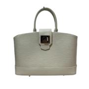 Pre-owned Leather louis-vuitton-bags Louis Vuitton Vintage , White , D...