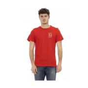 Rood Katoenen Heren T-Shirt Bikkembergs , Red , Heren