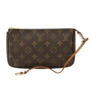 Pre-owned Canvas clutches Louis Vuitton Vintage , Brown , Dames