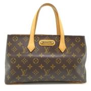 Pre-owned Canvas handbags Louis Vuitton Vintage , Brown , Dames