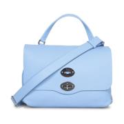 Elegante Blauwe Tas met Ruim Interieur Zanellato , Blue , Dames