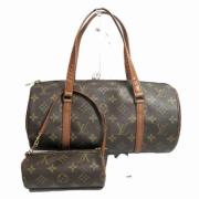 Pre-owned Canvas handbags Louis Vuitton Vintage , Brown , Dames