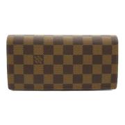 Pre-owned Leather wallets Louis Vuitton Vintage , Brown , Dames