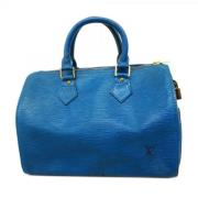 Pre-owned Fabric handbags Louis Vuitton Vintage , Blue , Dames