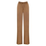 Camel Straight Leg Broek Herno , Brown , Dames