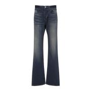 Whisker Straight Fit Broek Balenciaga , Blue , Dames