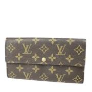 Pre-owned Canvas wallets Louis Vuitton Vintage , Brown , Dames