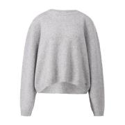 Oversized Wollen Trui True Religion , Gray , Dames