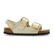 Sandalen Milano Big Buckle Birkenstock , Beige , Dames