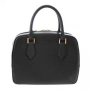 Pre-owned Leather handbags Louis Vuitton Vintage , Black , Dames