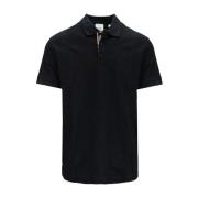 Heren Polo Shirt met knopen Burberry , Black , Heren