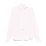 Roze Geborduurde Logo Blouse Elisabetta Franchi , Pink , Dames