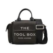 Canvas Logo Print Zwarte Tas Marc Jacobs , Black , Dames