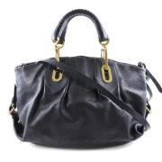 Pre-owned Leather handbags Bally Pre-owned , Black , Dames