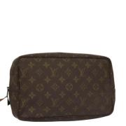 Pre-owned Canvas clutches Louis Vuitton Vintage , Brown , Dames