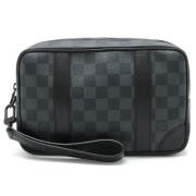 Pre-owned Canvas clutches Louis Vuitton Vintage , Black , Dames