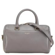 Pre-owned Leather handbags Yves Saint Laurent Vintage , Gray , Dames