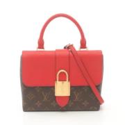 Pre-owned Canvas handbags Louis Vuitton Vintage , Red , Dames