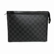 Pre-owned Canvas clutches Louis Vuitton Vintage , Black , Heren